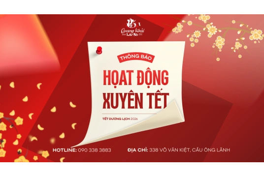 QUÁN ĂN MỞ CỬA TẾT TÂY TẠI QUẬN 1 