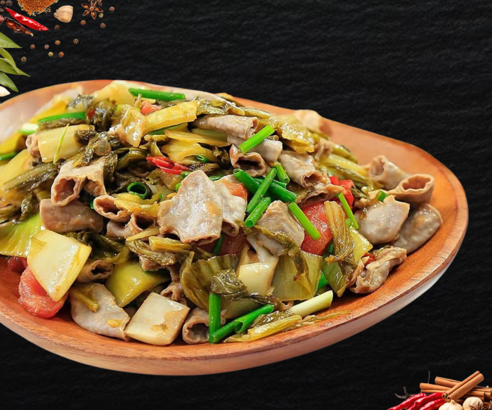 PHÈO BÒ XÀO CẢI CHUA 