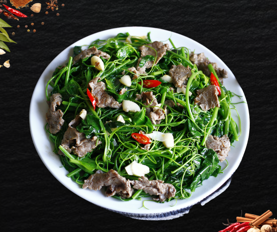 RAU RỪNG GIA LAI XÀO BÒ 