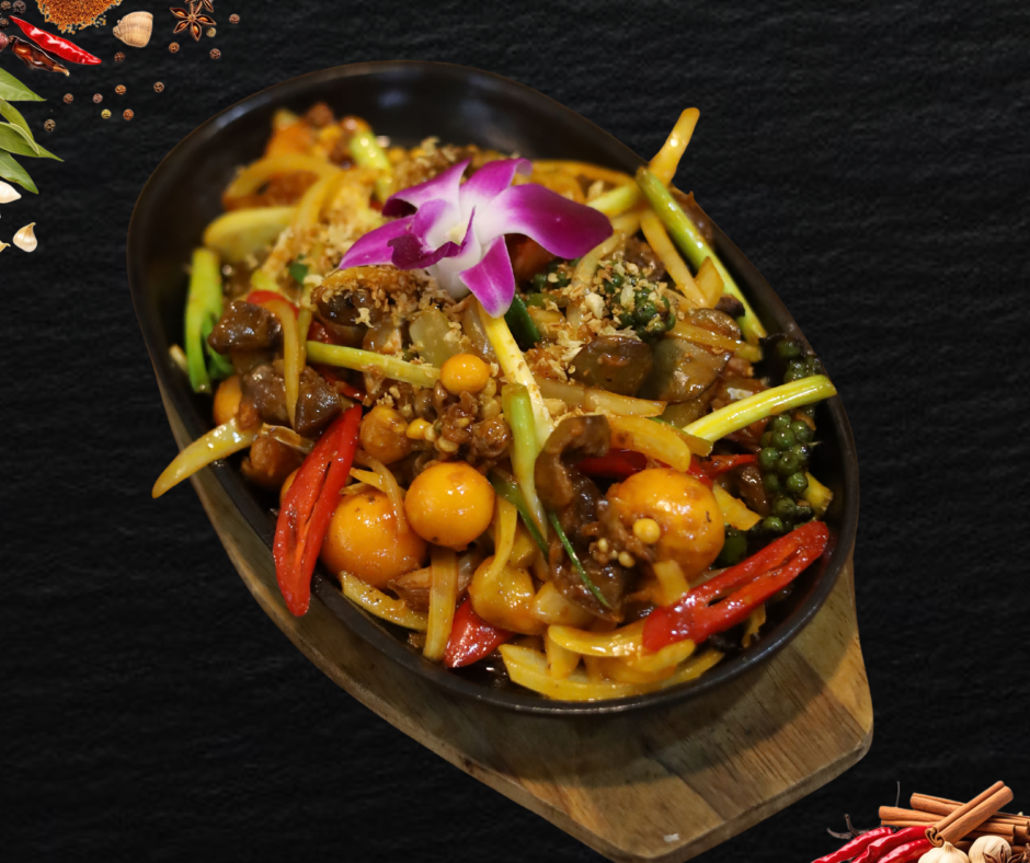 LÒNG GÀ NON CHÁY TỎI 