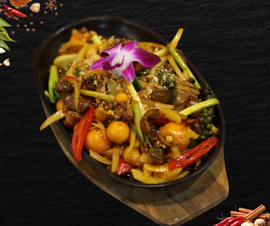 LÒNG GÀ NON CHÁY TỎI