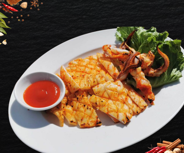 MỰC NANG NƯỚNG MUỐI ỚT 