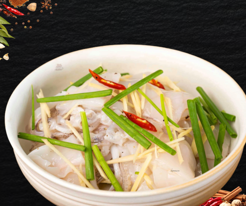 MỰC NANG HẤP GỪNG  