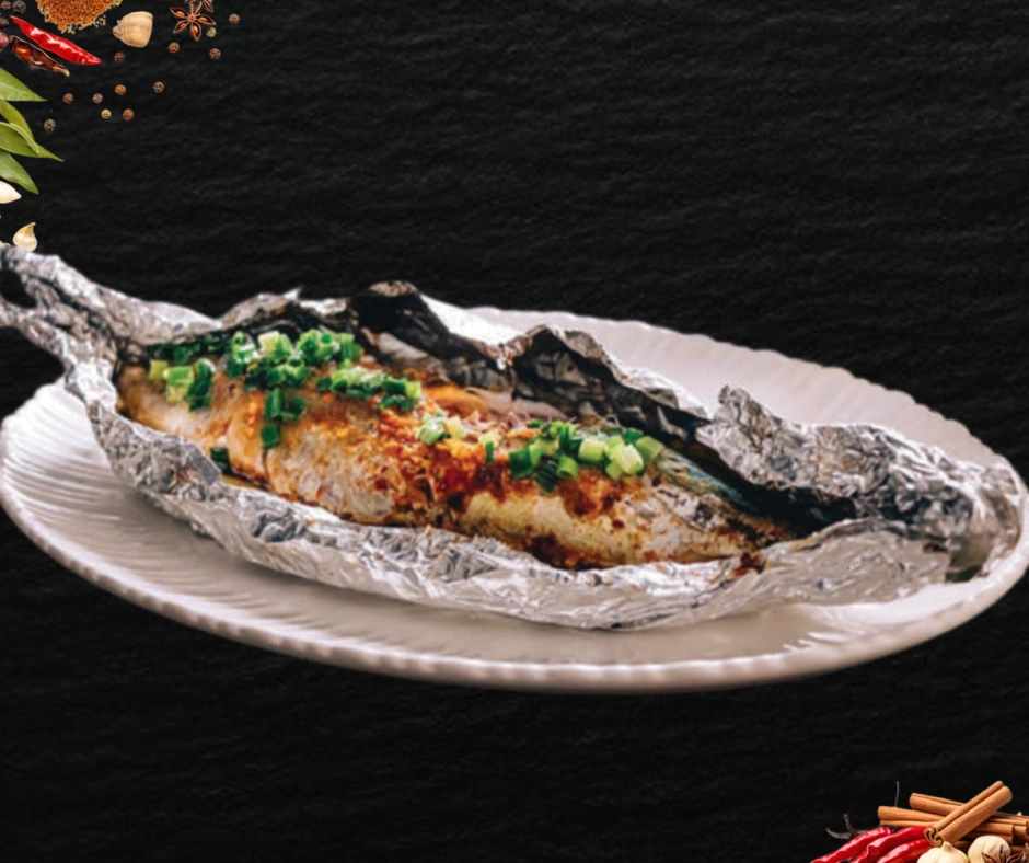 CÁ CAM NƯỚNG GIẤY BẠC